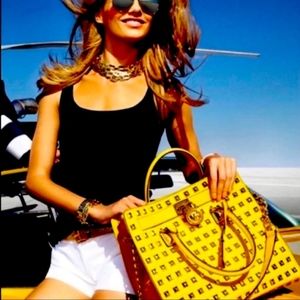 Michael Kors yellow studded Hamilton
